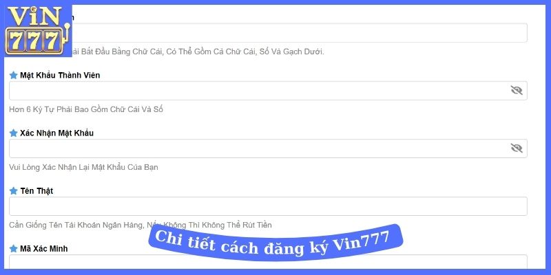 Chi tiết cách đăng ký Vin777