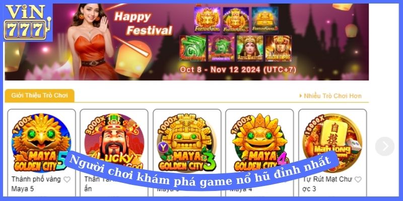 Người chơi khám phá game nổ hũ đỉnh nhất