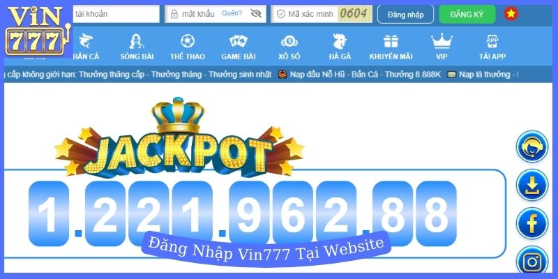 Hướng dẫn đăng nhập Vin777 trên website siêu dễ